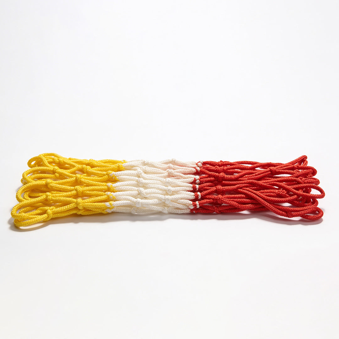 Athletico Official Goal Ring Net RED/WHITE/YELLOW
