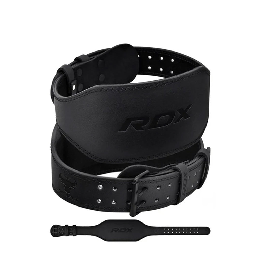 RDX 6 Inch Leather Gym Belt