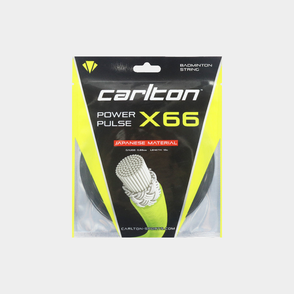 Carlton Power Pulse X66 Badminton String Black