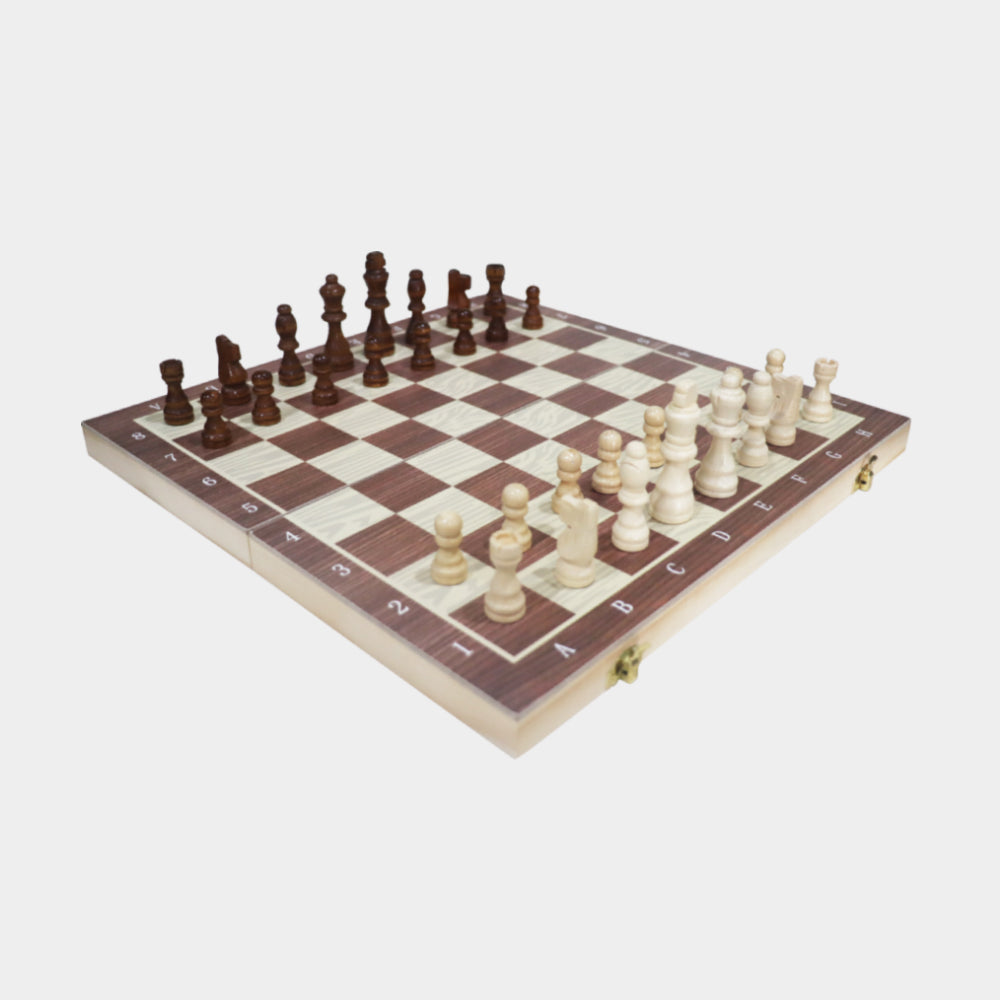 Athletico Wooden Chess Set with Felted Slots