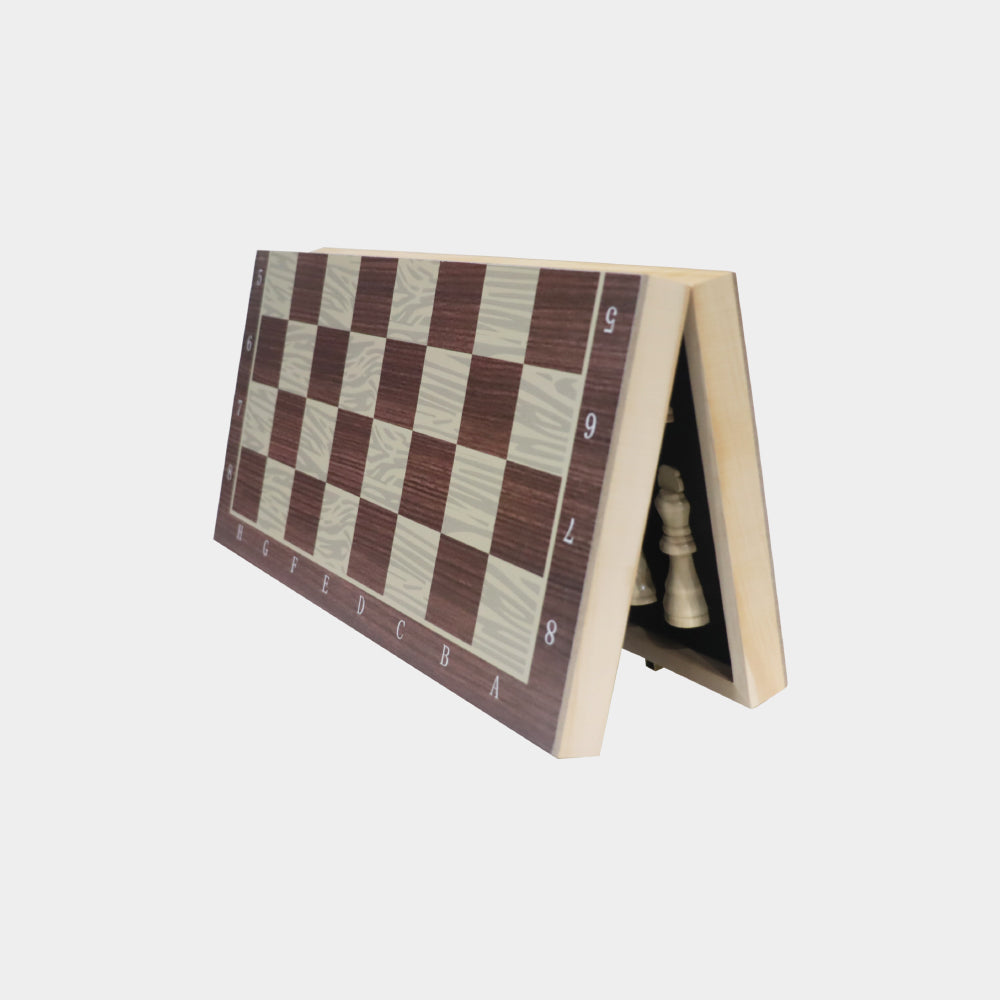 Athletico Wooden Chess Set with Felted Slots