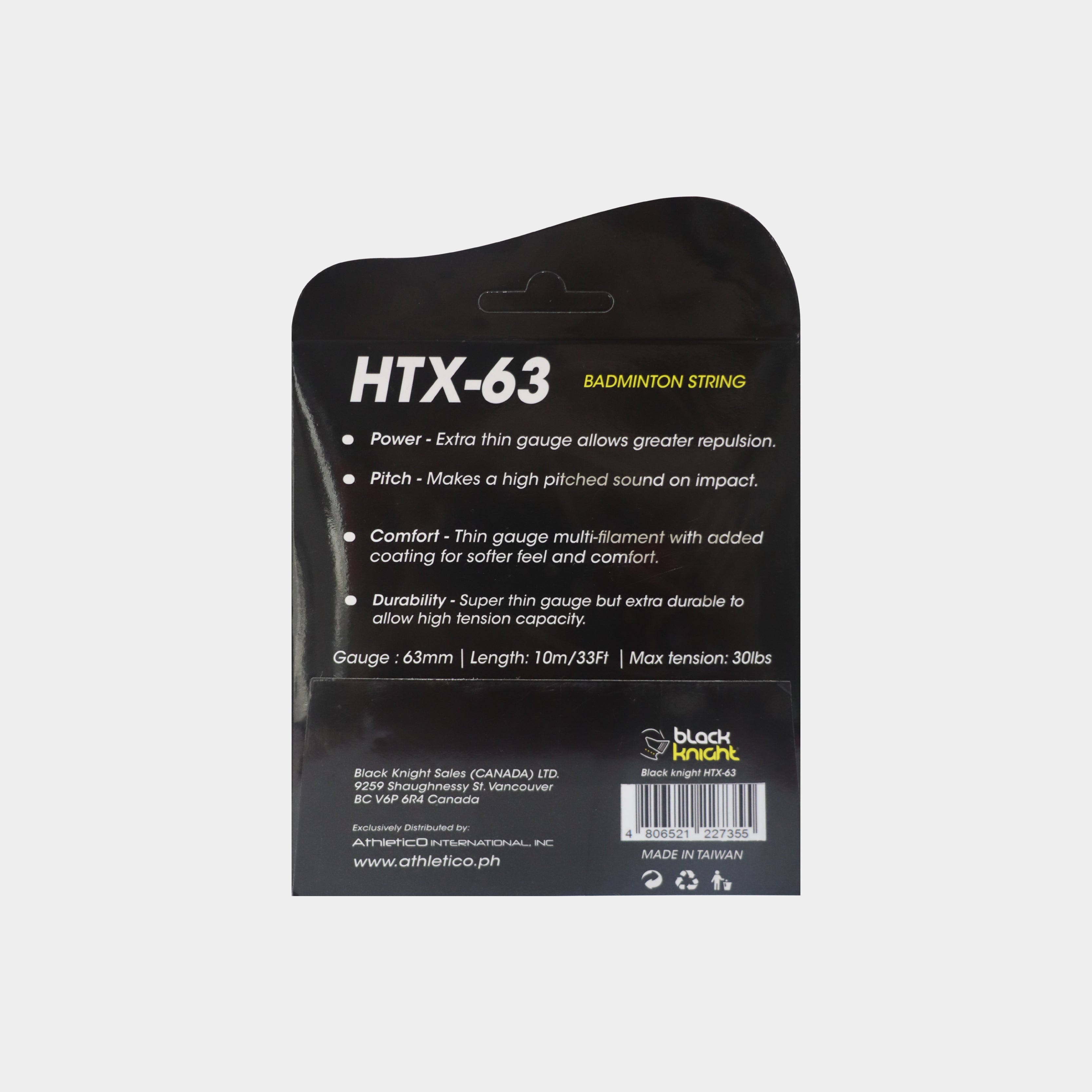 Black Knight HTX-63 Badminton String