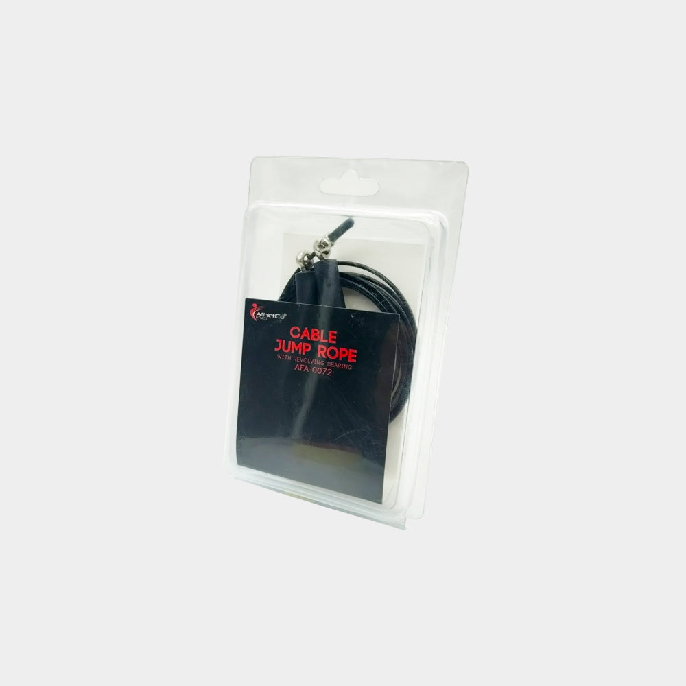 Athletico Cable Jump Rope Black