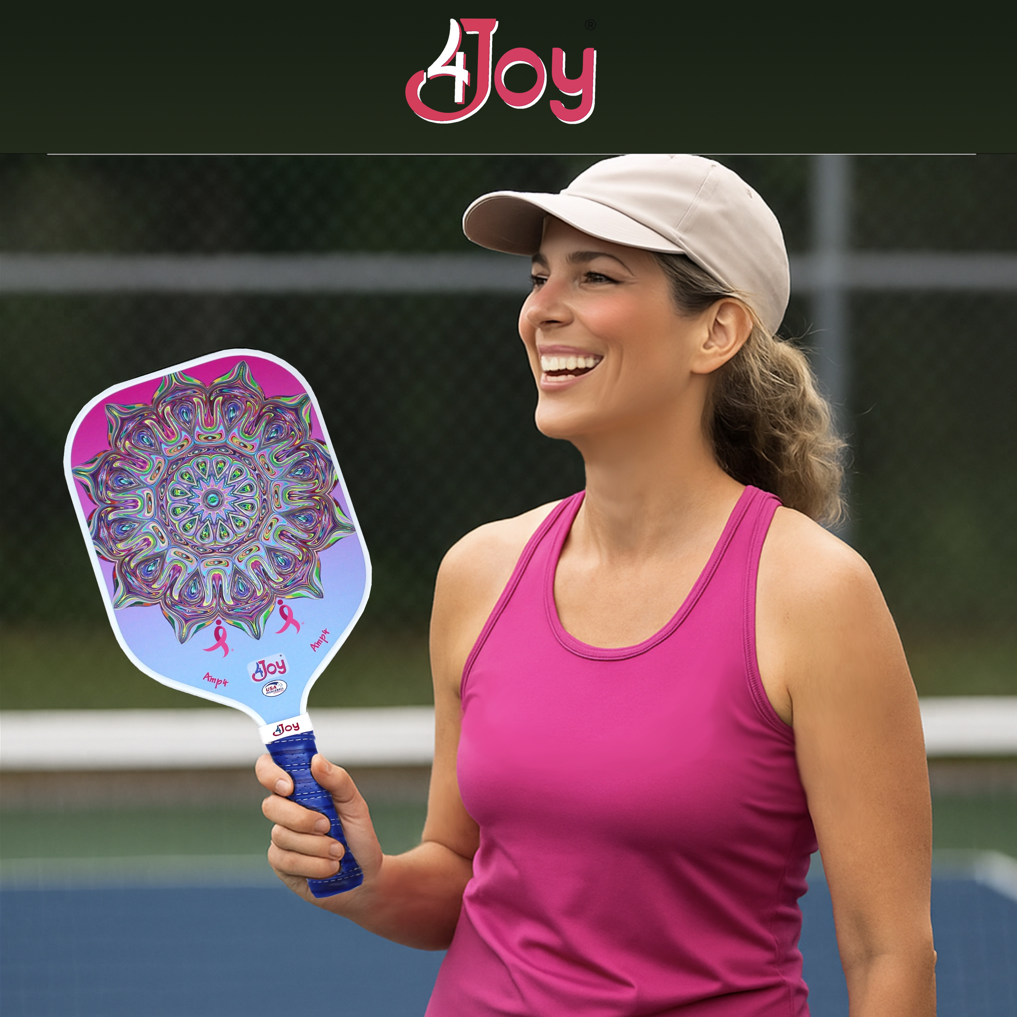 AMP4 Pickleball Paddle - Special Edition DinkforPink