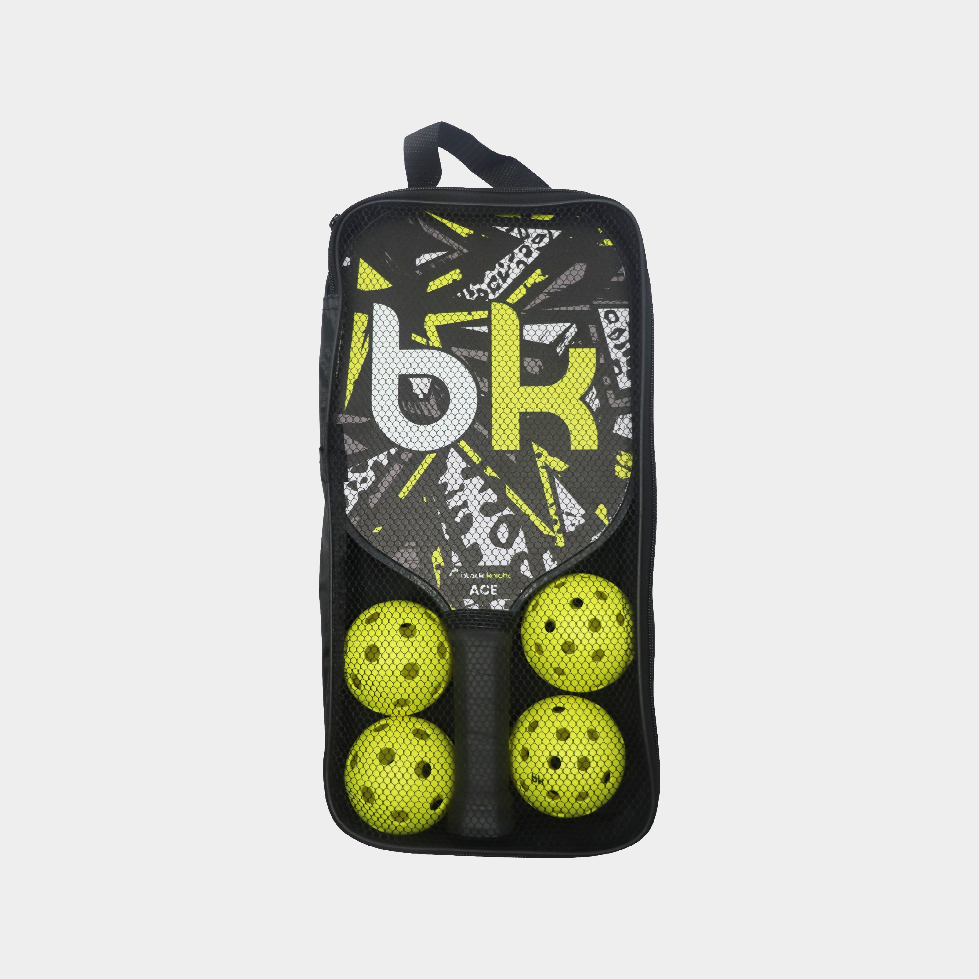 Black Knight ACE Yellow Pickleball Paddle Set