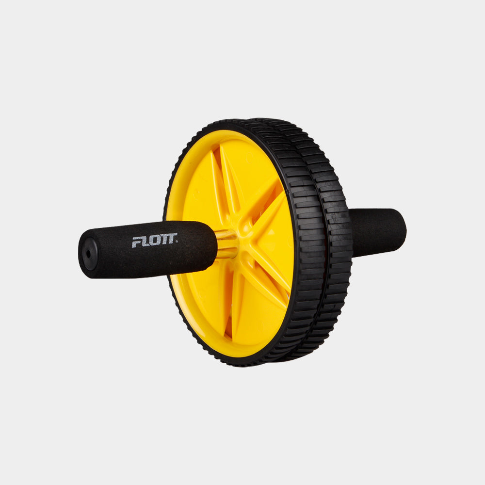 Flott Body Building Fitness Double Exercise Wheel